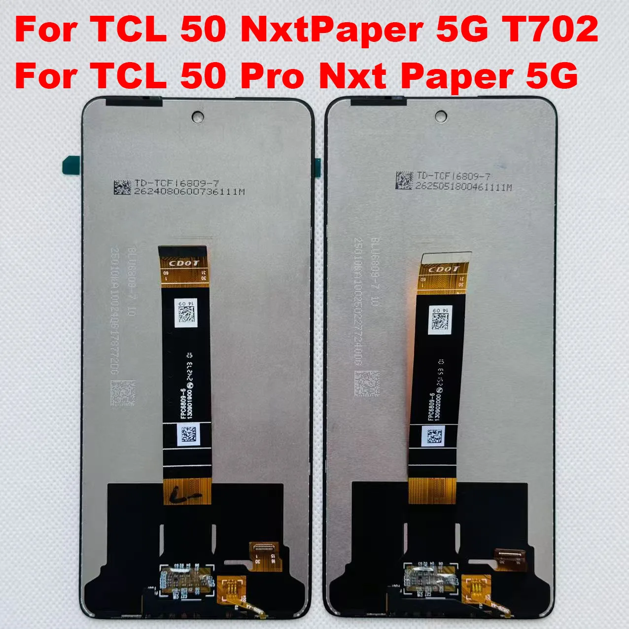 Origineel 6,8" LCD-scherm met touchscreen voor TCL 50 NxtPaper 5G T702 en TCL 50 Pro Nxt Paper 5G T803 Matter Surface LCD