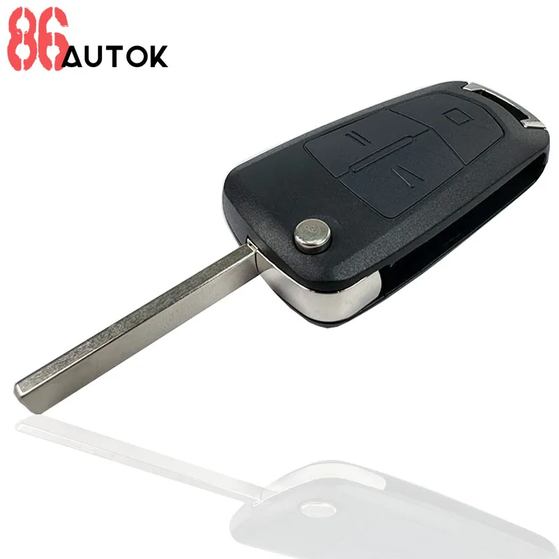 Car Key Flip Remote Key Fob Shell Case Replacement for Opel Astra H Zafira Vectra C Vauxhall Corsa D Signum Meriva Car Key Shell