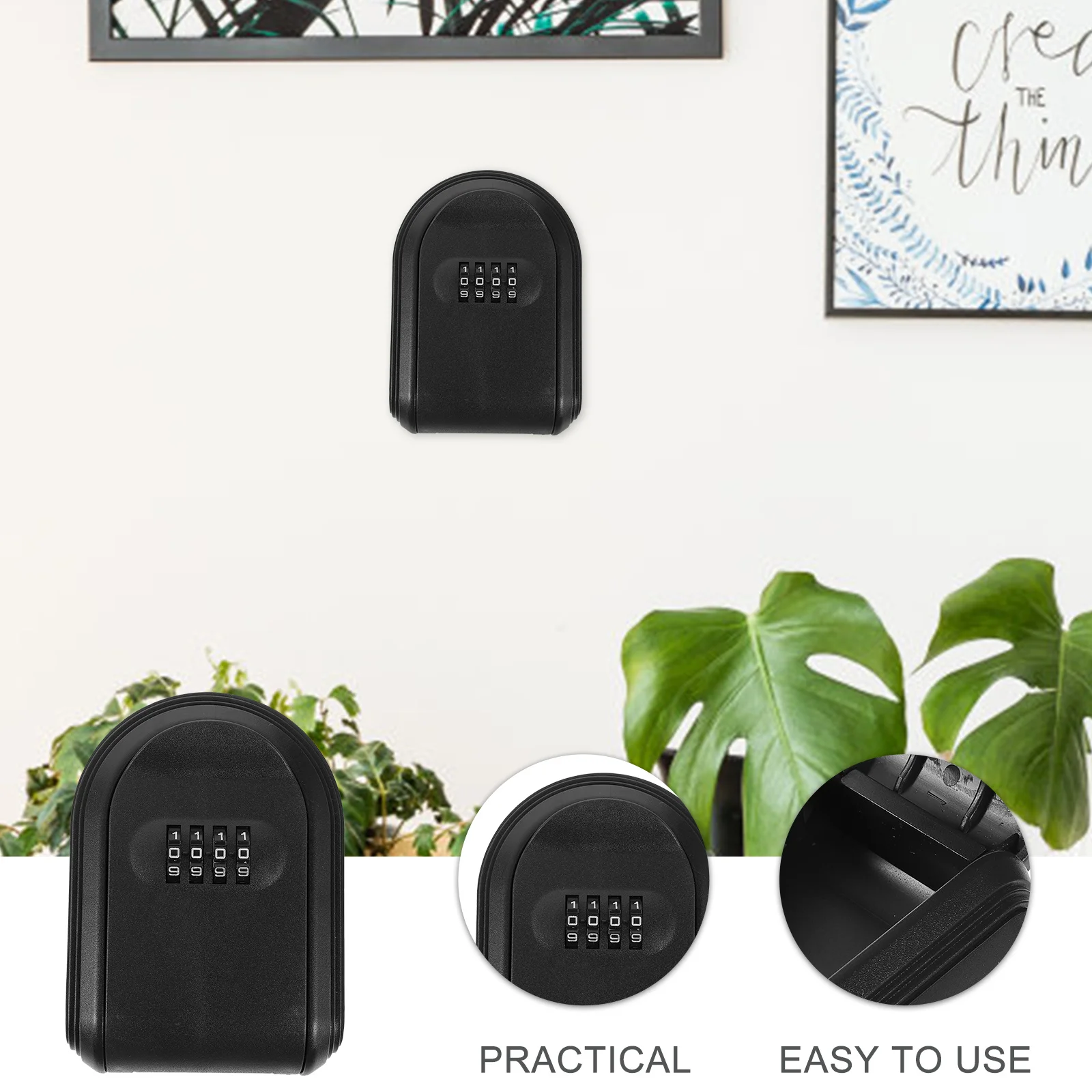 اقفال الصناديق على الحائط مادة بلاستيكية صنعة بديعة مقاومة للانحناء وأداء مستقر رمز قابل للتخصيص #5