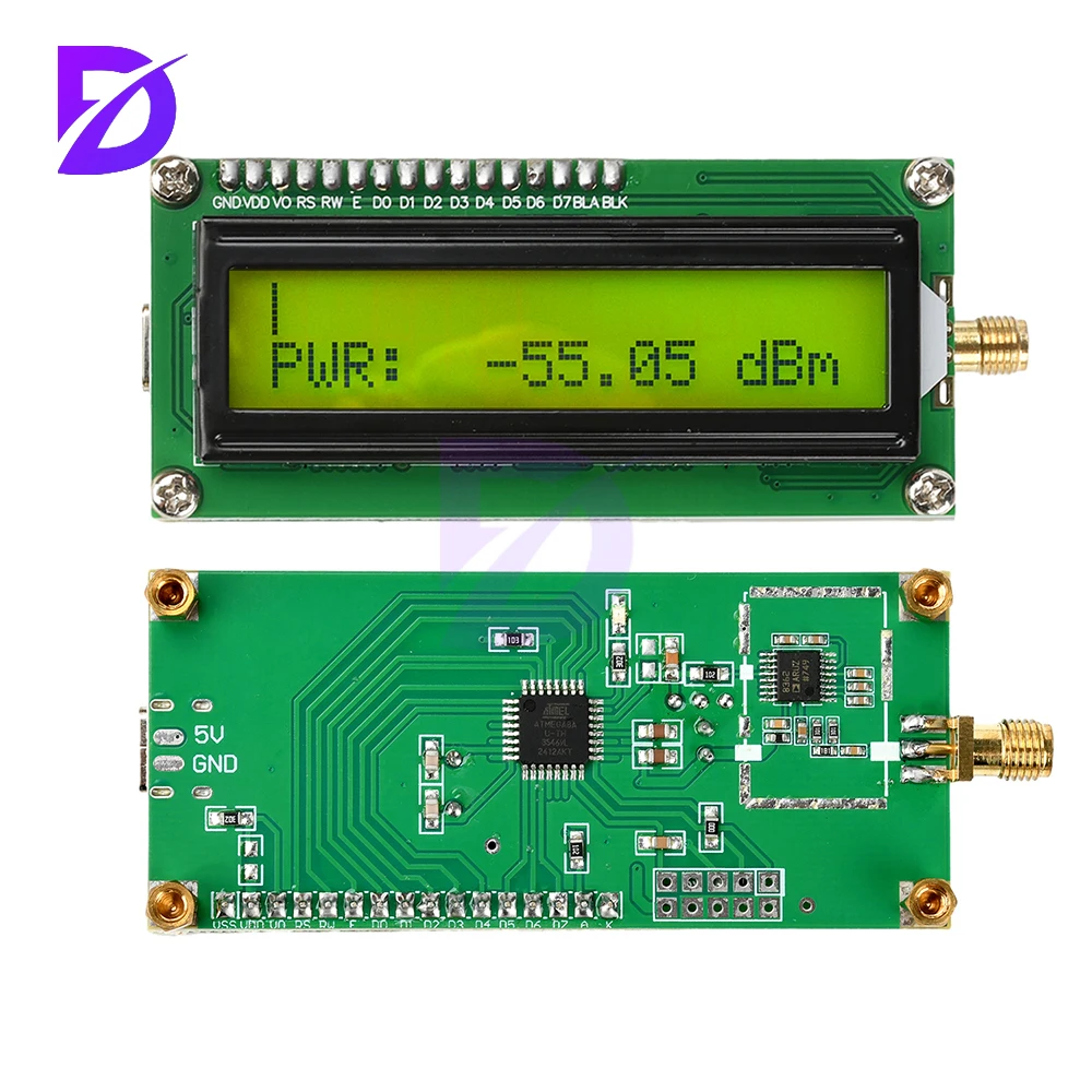 DC 4.5V-5.5V 2.7G RF Power Meter Wideband Spatial Signal Detection Meter Frequency Range 5kHz-2700mHz Type C