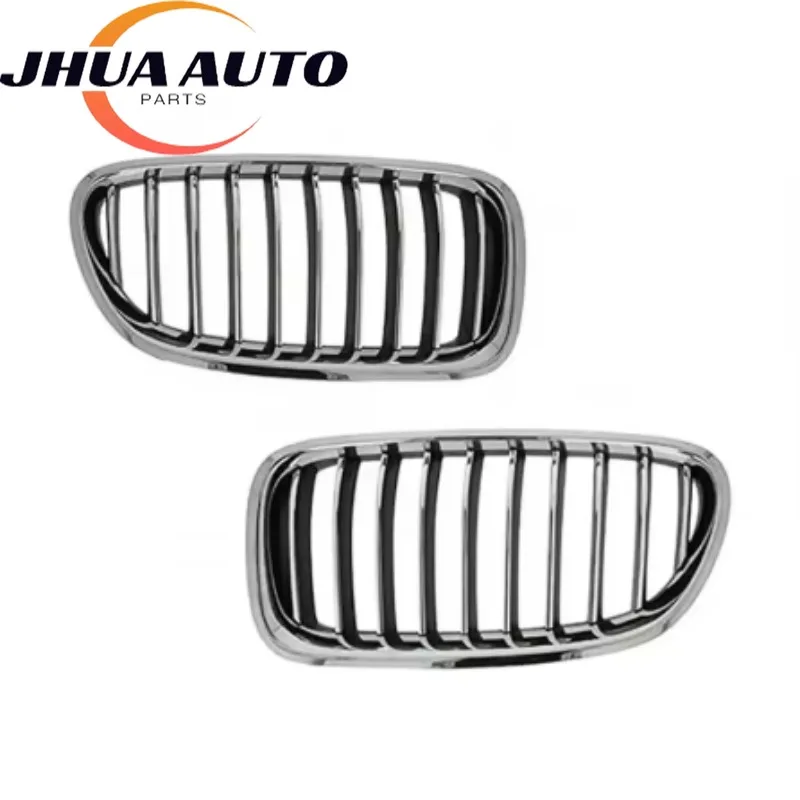 زوج 51137412323 51137412324 العلامة التجارية الجديدة اليسار واليمين شرائح مزدوجة الجبهة الكلى مصبغة شواء لسيارات BMW F10/ F1 2010-2017