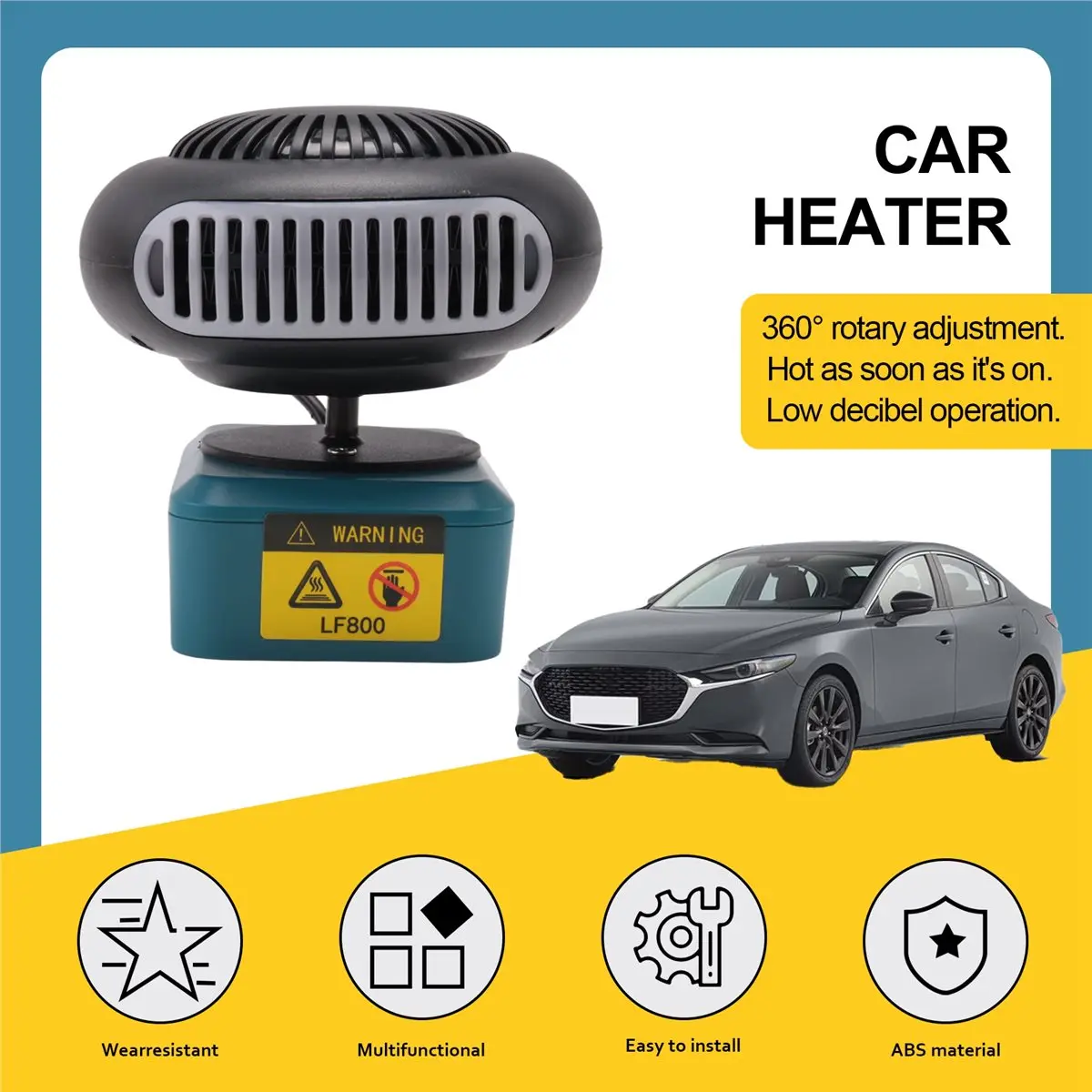 DT81 Power Tool Parts Lithium Electric Power Warm Air Blower Fan Heater Hot&Cold Wind Dual Mode for Makita 18V Li-Ion Battery