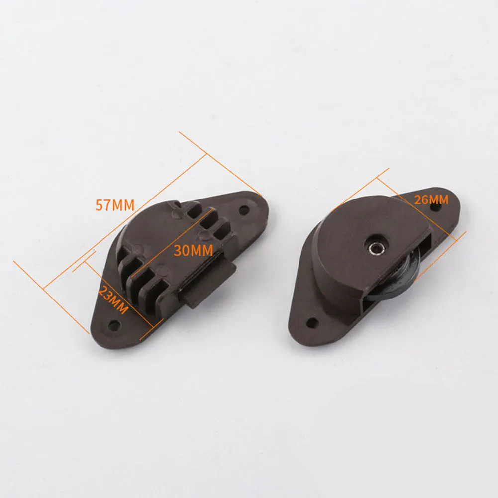 48PCS Cabinet Sliding Door Pulley Wheels Set with Bevel Push Pull Design for Smooth and Quiet Sliding Wardrobe Doors