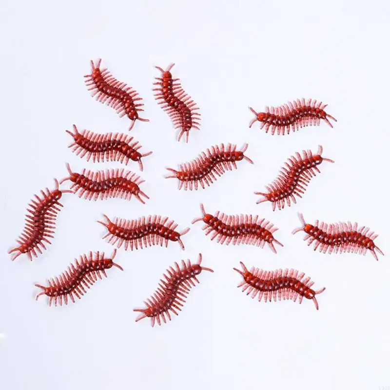 Y4qa 100pcs Halloween False Insect Collection pour les enfants Dark Craft Cockroach Fun Halloween Funny Cockroach