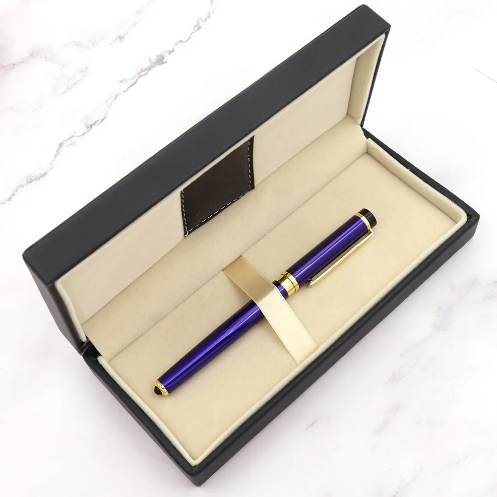 

Premium Pu Pen Case Smooth Durable Compact Gift Box For Students Home Office Storage Multi-Function Pen Accessories