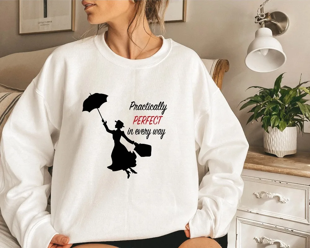 

Толстовка Мэри Поппинс Рубашки Диснея для женщин Свитер практически идеально в каждом состоянии Свитер