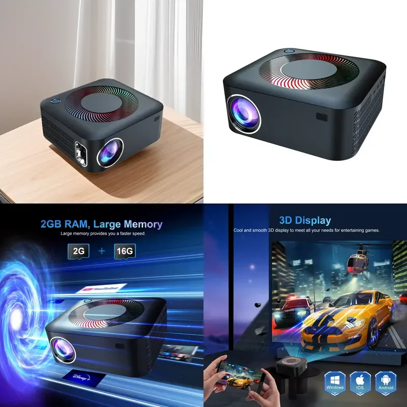 XNANO Factory Wholesale X5 Projector 150000 Lumens LCD Android 11 FHD 1080P 4K Education Meeting Cinema Theater Home