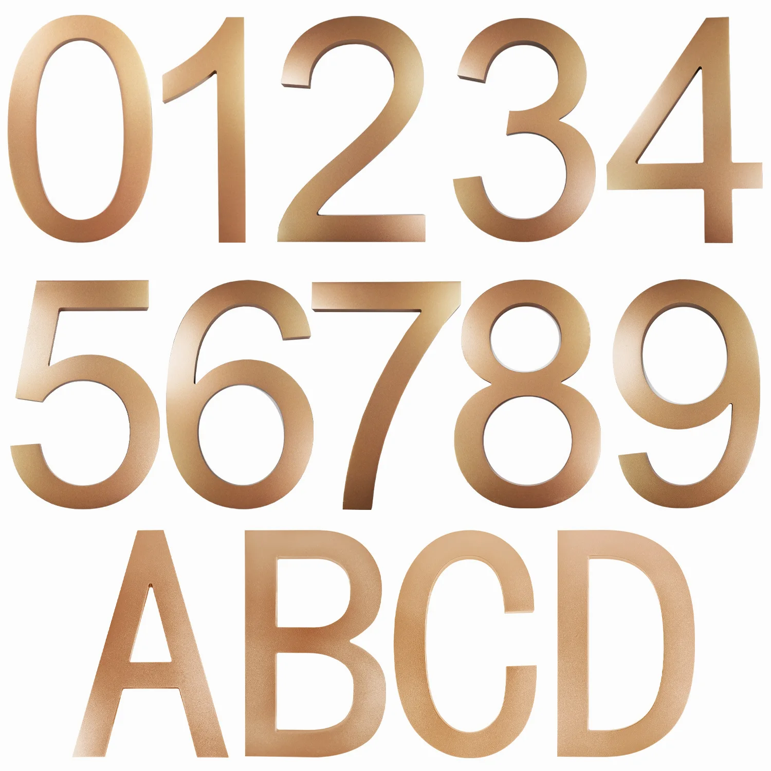 

8" 200mm Modern House Number & Letter Door Mailbox Address Sign Outdoor House Number #0-9 Outdoor Address Number Hotel Room