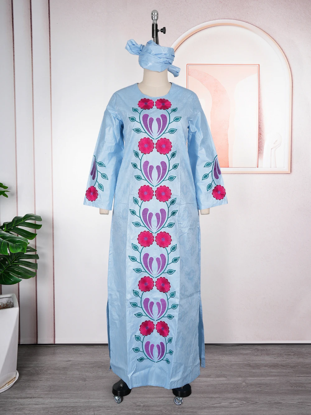 Plus Size African Clothes for Women Dashiki Ankara Embroidery Evening Gown Bazin Rich Design Wedding Party Dresses 2026
