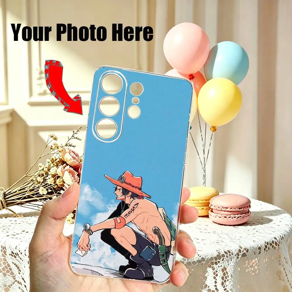 Onepieces Ace Anime Hot Phone Case For Samsung S25,S24,S21,S22,S23,S30,Ultra,S20,Plus,Fe Transparent Cover