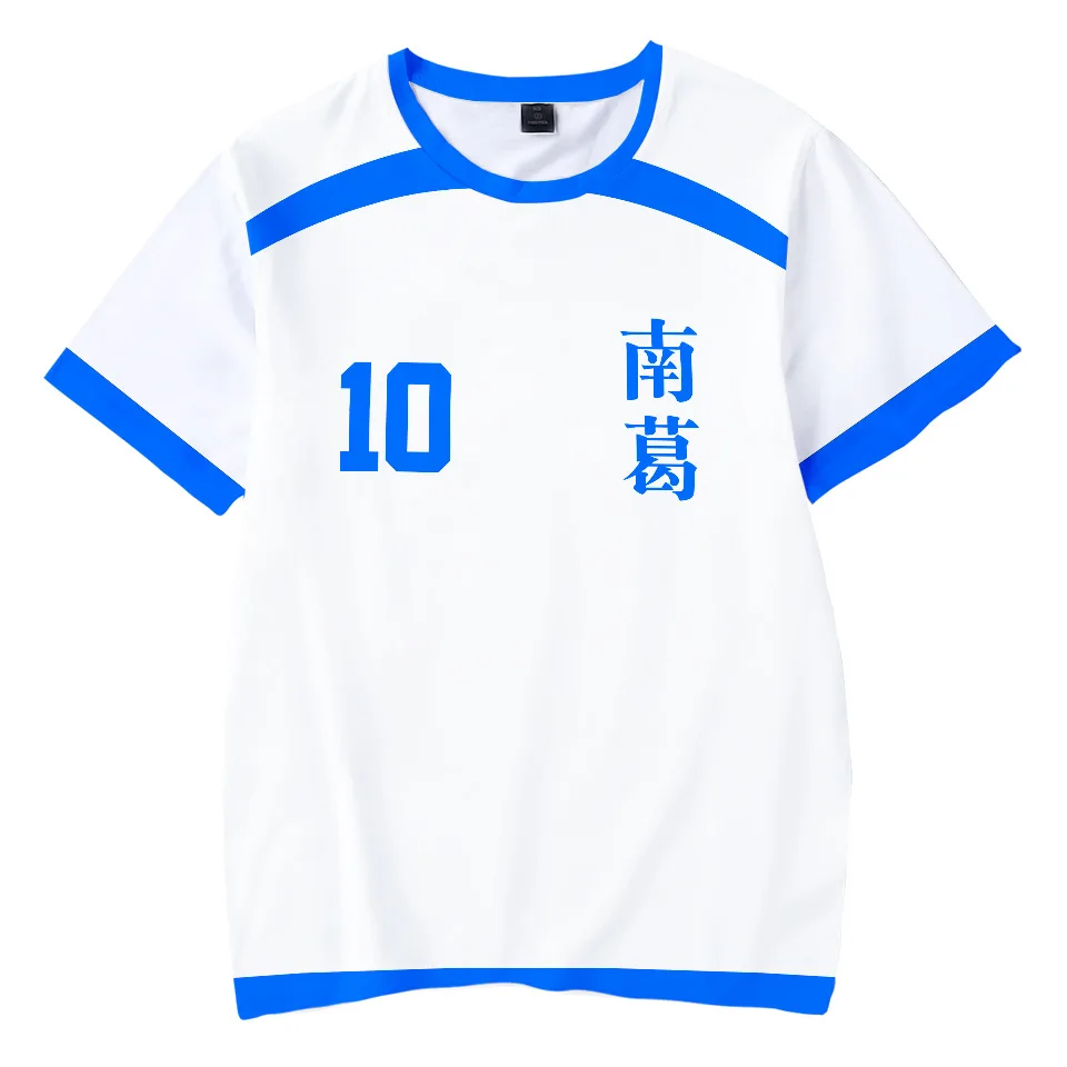 3D print Anime Captain Tsubasa Ozora Tsubasa Kojiro Hyuga Costume Boys Girls T-shirt Soccer Jerseys Uniform