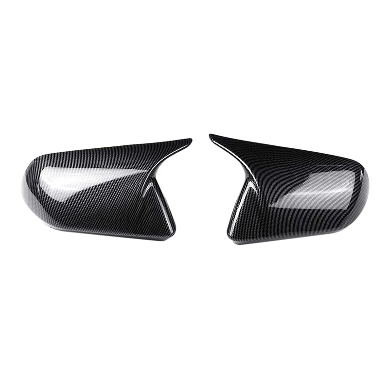 Car ABS Carbon Fiber Color Rear View Mirror Cover Shell Housing Trim For Ford Mustang 2015-2020