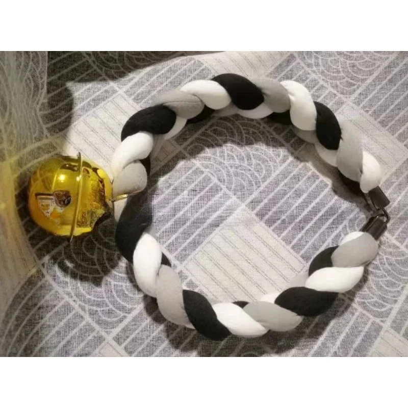 DY20 สร้อยคอขนยาวอุปกรณ์เสริมชุดขนสัตว์ถักสร้อยคอสำหรับปาร์ตี้ฮาโลวีนสัตว์คอสเพลย์ Props25