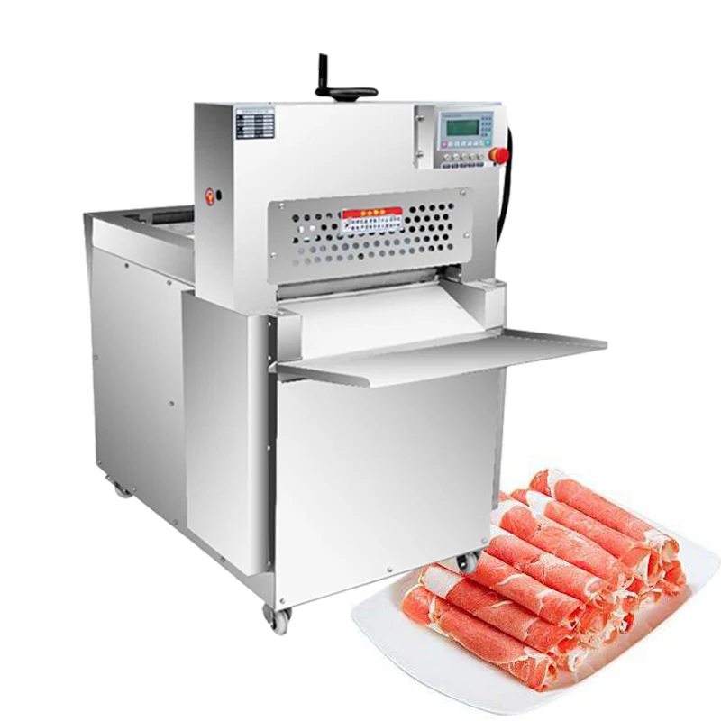 High Quality CNC Cutting Mutton Beef Roll Slicer Machine Cut All Kinds Of Rolls Frozen Meat Slicer Maker