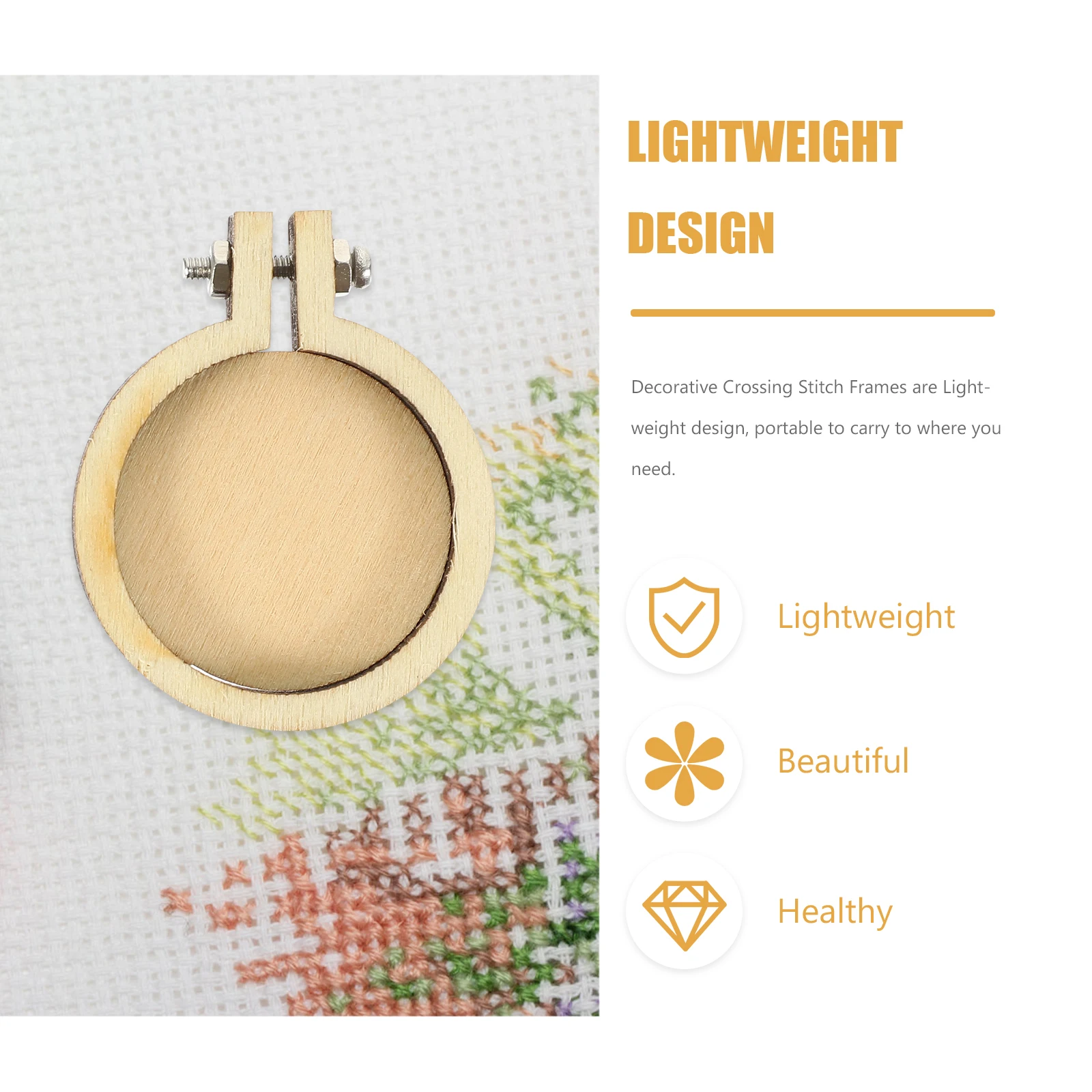 

12pcs Mini Embroidery Hoops Cross Stitch Frames For Diy Pendant Jewelry Craft Decor Small Embroidery Rings Crafting Supplies