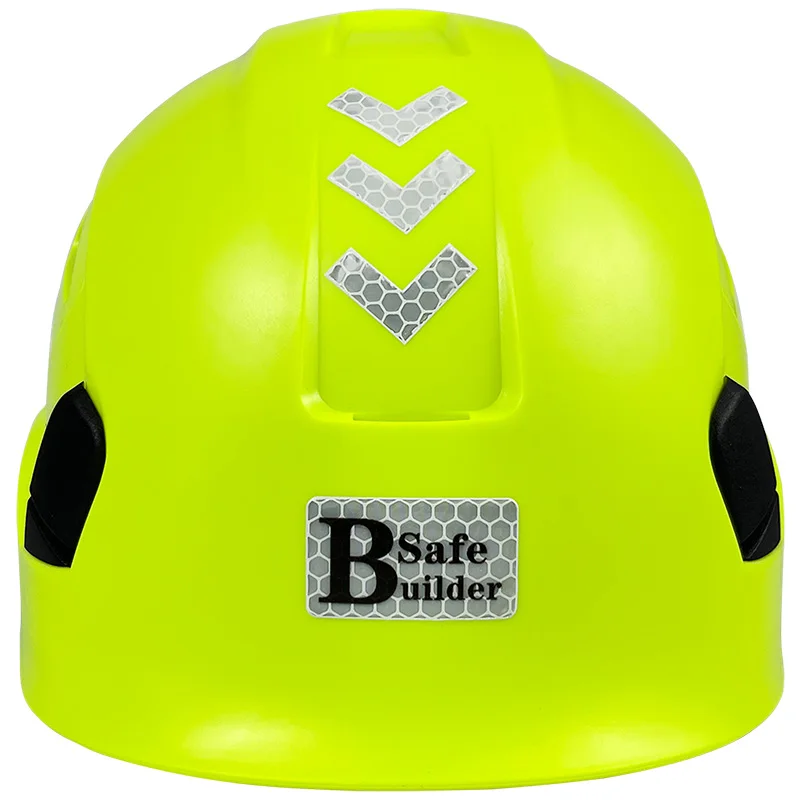 Reflective ANSI Construction Safety Helmet For Engineer ABS Hard Hat Vented Industrial Work Cap For Men Head Protection Outdoor