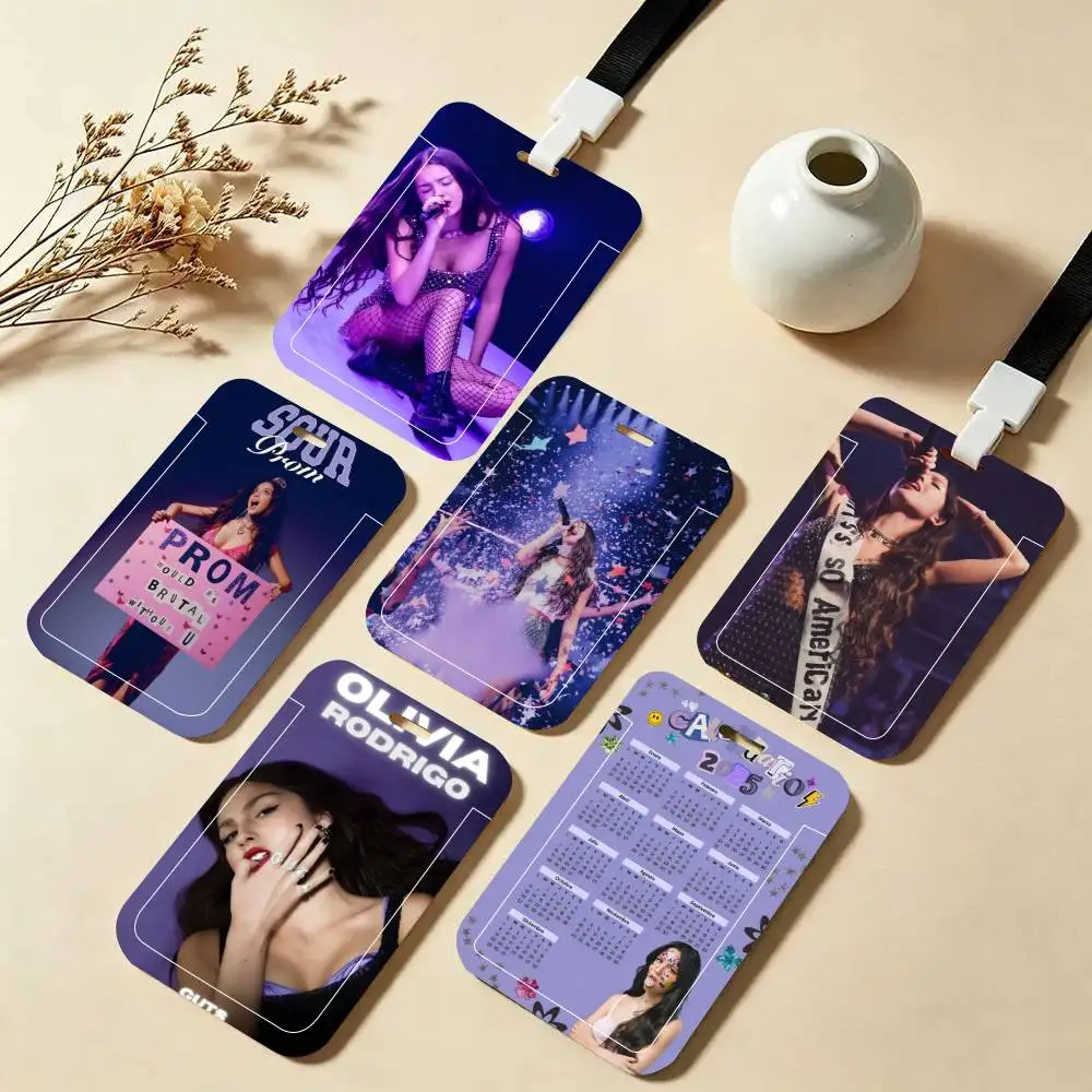 Porta Tarjetas de Identificación con Correa para el Cuello y Colgante de Singer O-Olivia Cool R-Rodrigo, Porta Credenciales de Trabajo, Llavero