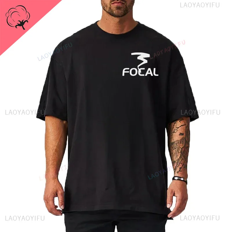 2024 Focus speaker logo printed graphics Fashion Street wear trend casual summer men women universal short-sleeved T-shirt