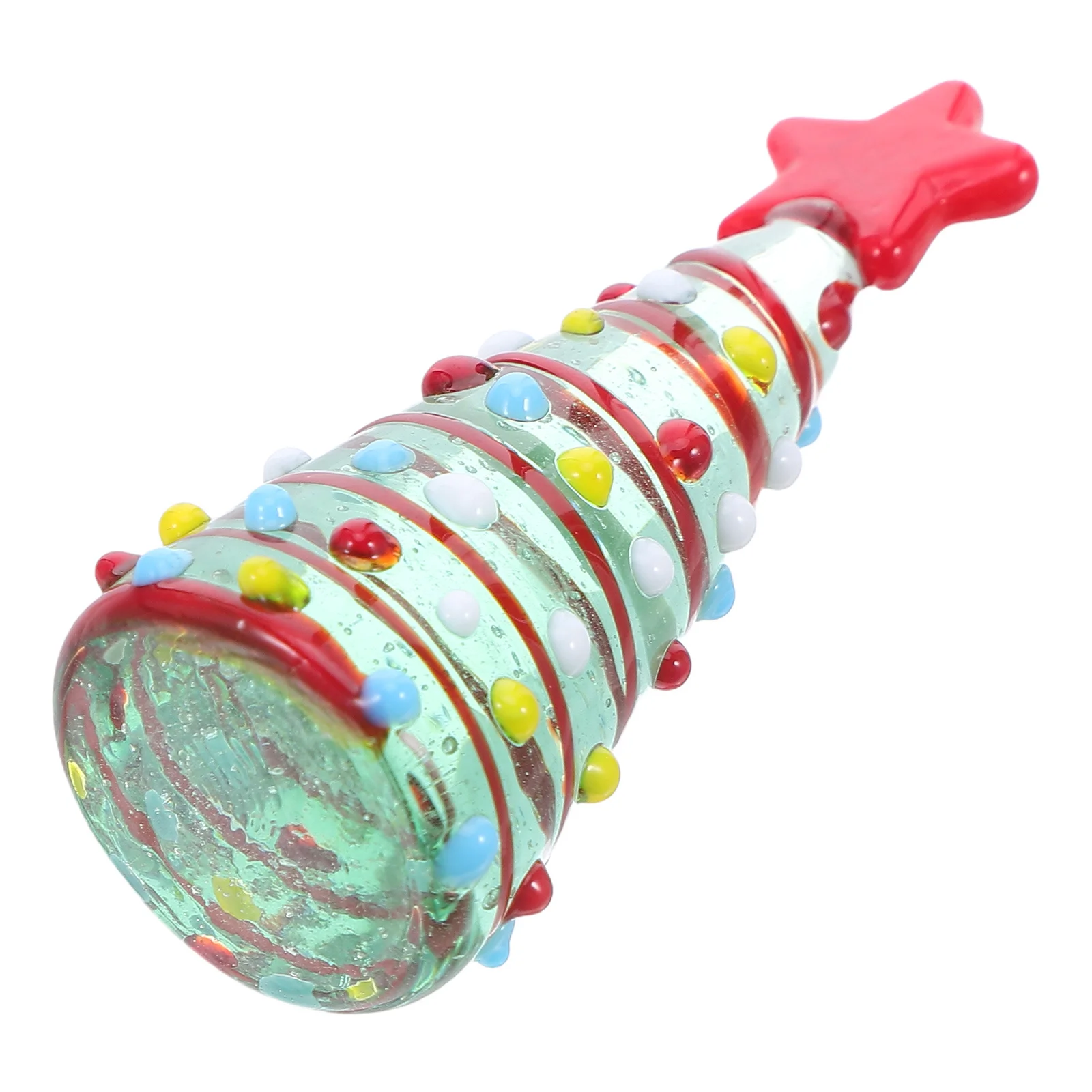 

Crystal Christmas Tree Craft in High Transparency Glass Mini Tabletop Decoration for Holiday Home Office Desk Display