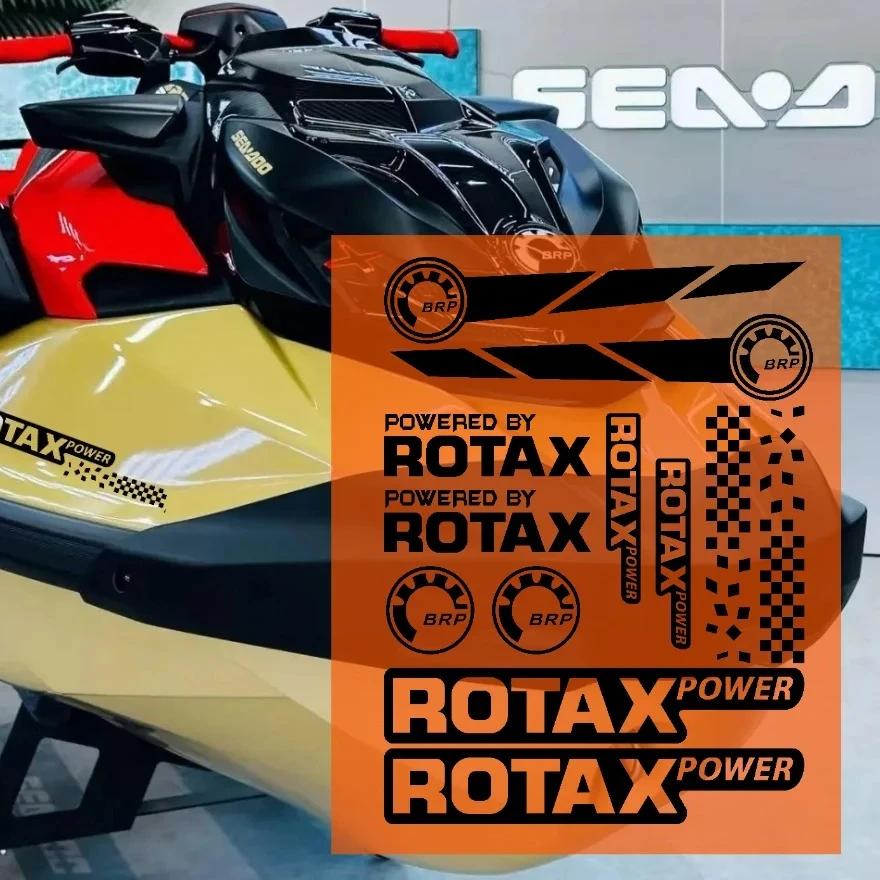 JetSki Stickers Powered By ROTAX Sticker RXP RXT GTI WAKE Boat Sticker 1330 1000R 1630 150 Decal for Ski-doo Brp Can-am Rotax
