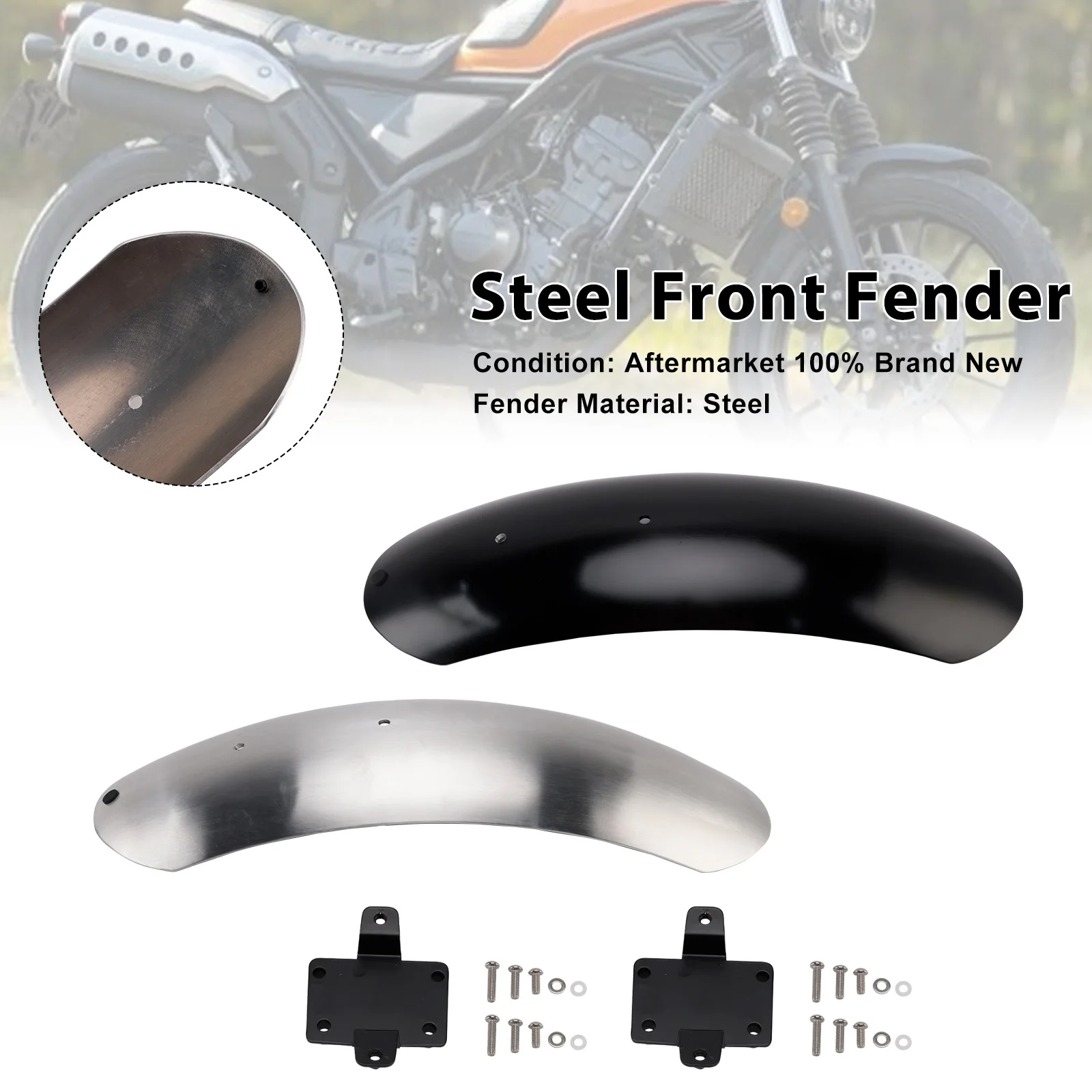 

Topteng Steel Front Fender Mudguard For HONDA CL250 CL300 CL500 SCL500 2023-2025 2024 CL 250 CL 300 SCL 500