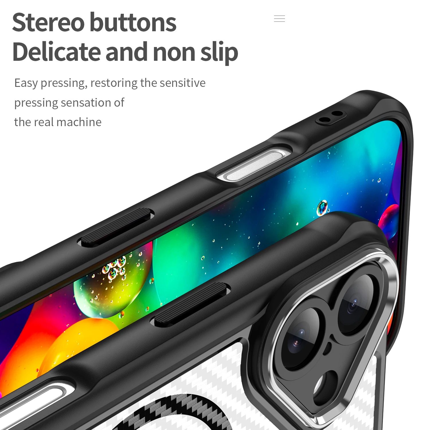 Casing Pelindung Anti-Sidik Jari Serat Karbon untuk Iphone 17 Pro Max Iphone17 Air 16 15 14 Plus 12 13 Iphone16 Iphone14