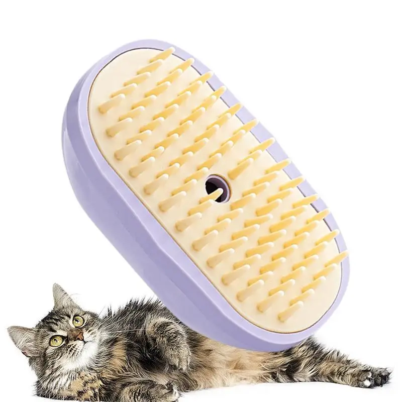 Spritz-peine para quitar el pelo para gatos, cepillo multifuncional para gatos, suministros de masaje para limpieza de gatos, removedor de pelo para perros, peine para el cuidado de mascotas