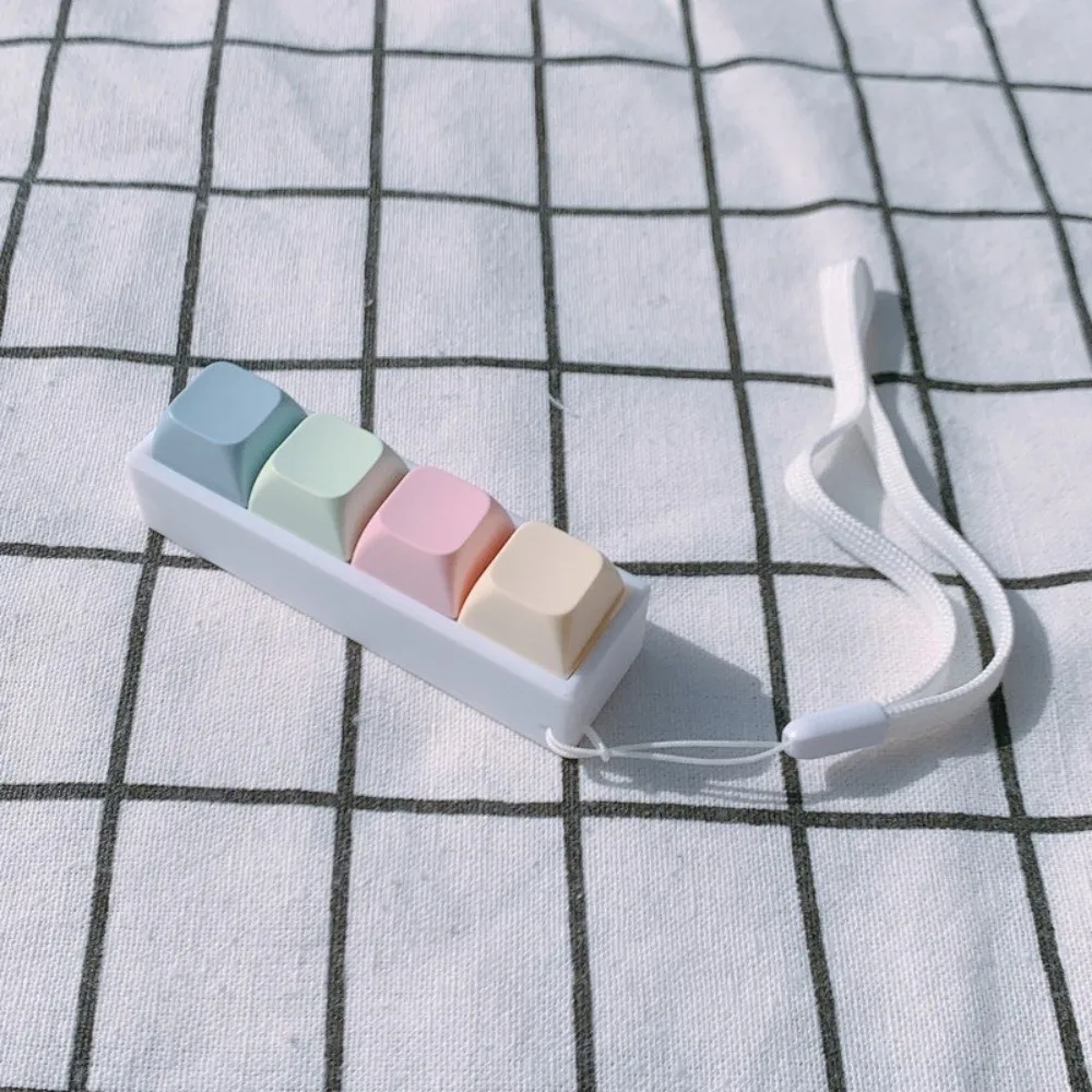 New 2/3/4 Keys Finger Keyboard Keycap Key Button Decompression Toy Pass The Time Stress Relief Clicker Toy Adult