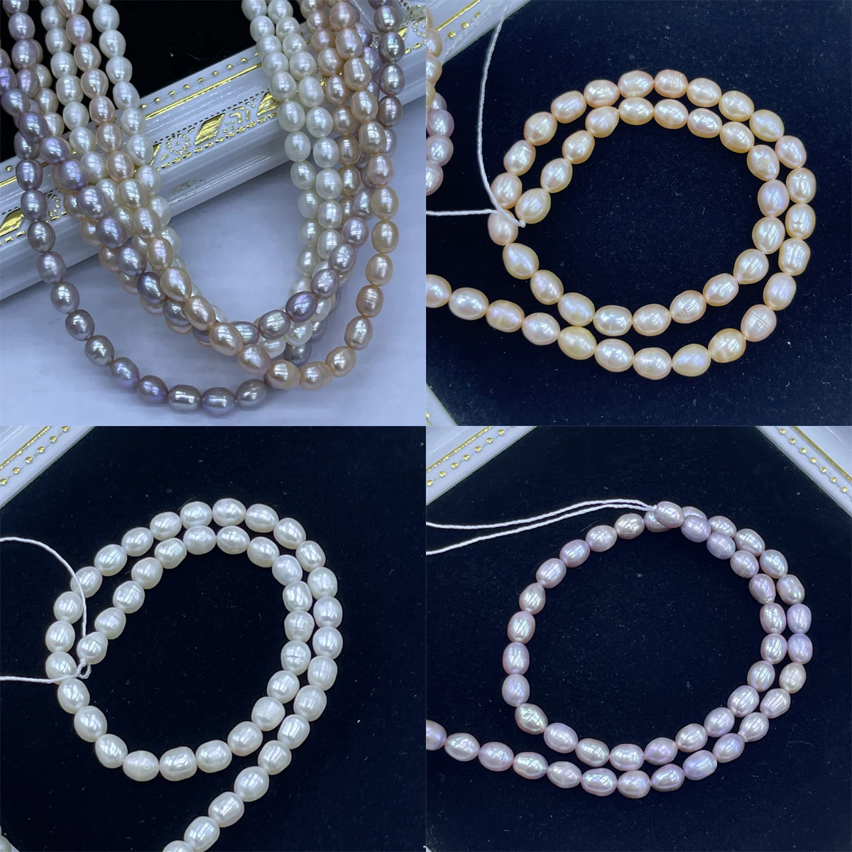 

AAA-grade High-quality 6-7mm Rice-shaped Natural Freshwater Pearls for Jewelry Making Supplies DIY Necklace Bracelet Accessories