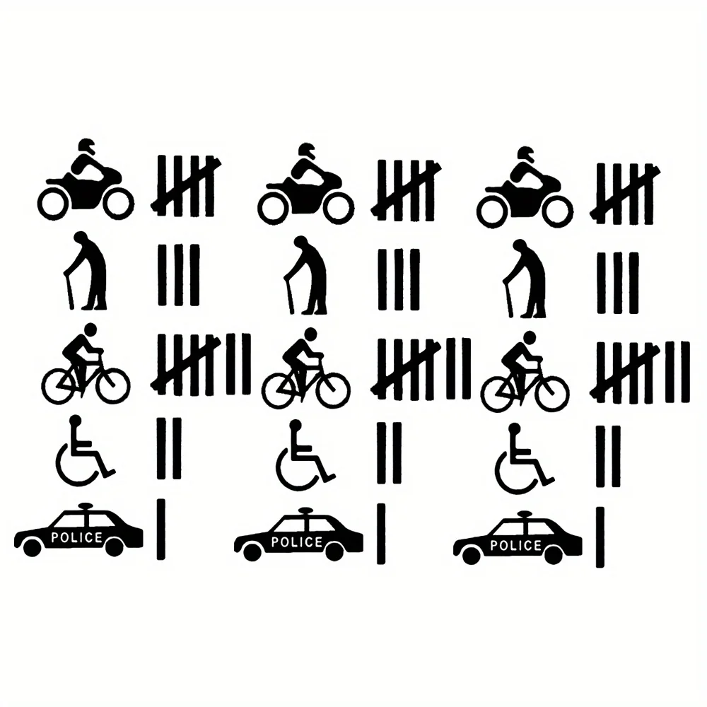 3Pcs Funny Crash Counter Vinyl Stickers,Joke Decals for Car Truck, Waterproof Weatherproof Vehicle Decor and Prank Accessories