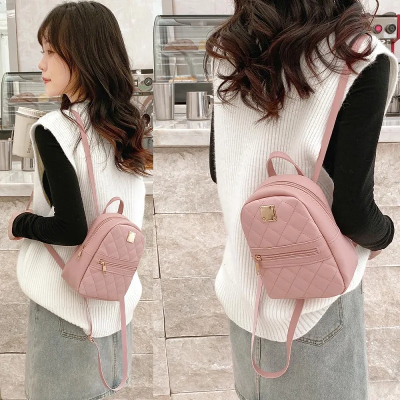 Petit sac à main élégant et mignon pour femmes, petit sac à dos avec sangle réglable pour fête de rencontre