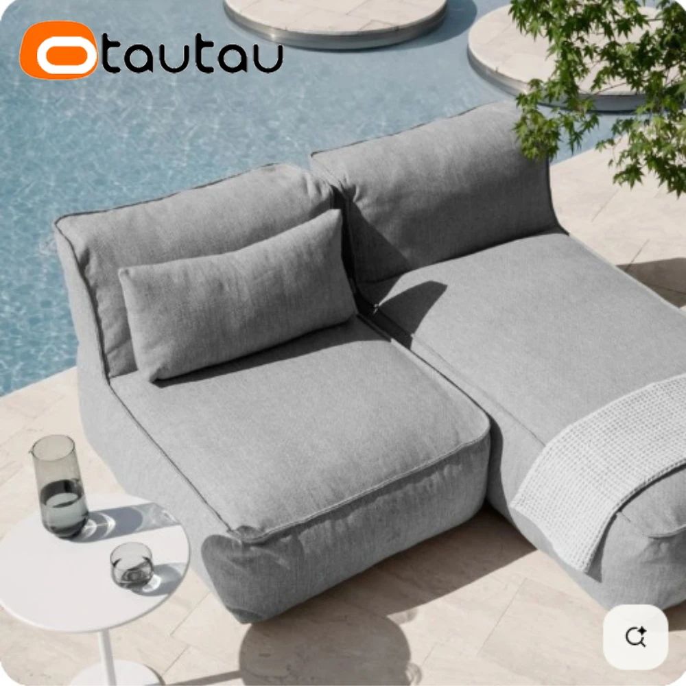 

OTAUTAU Outdoor Bean Bag Lounger Cover Swim Pool Beach Sofa Bed SF405【No Filler Inside! You Need To Buy Filler By Yourself !】