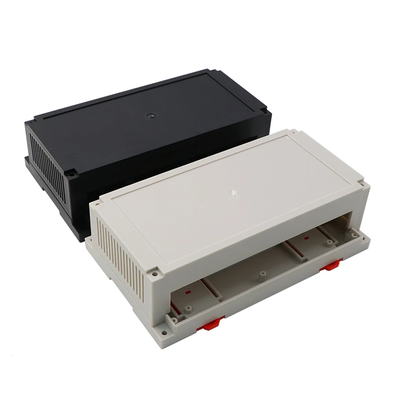 Image of 200x120x60mm SZOMK PLC DIN-Schienen-Gehäuse Kunststoff Industrielles Steuerungsgehäuse Projektbox DIN-Schienen-Gehäuse für Leiterplattengehäuse