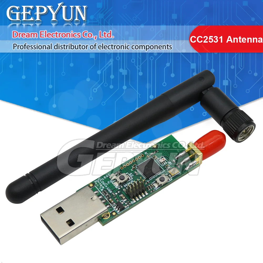 Wireless Zigbee CC2531 Sniffer Bare Board Packet Protocol Analyzer USB Interface Dongle Capture Packet Module +Antenna