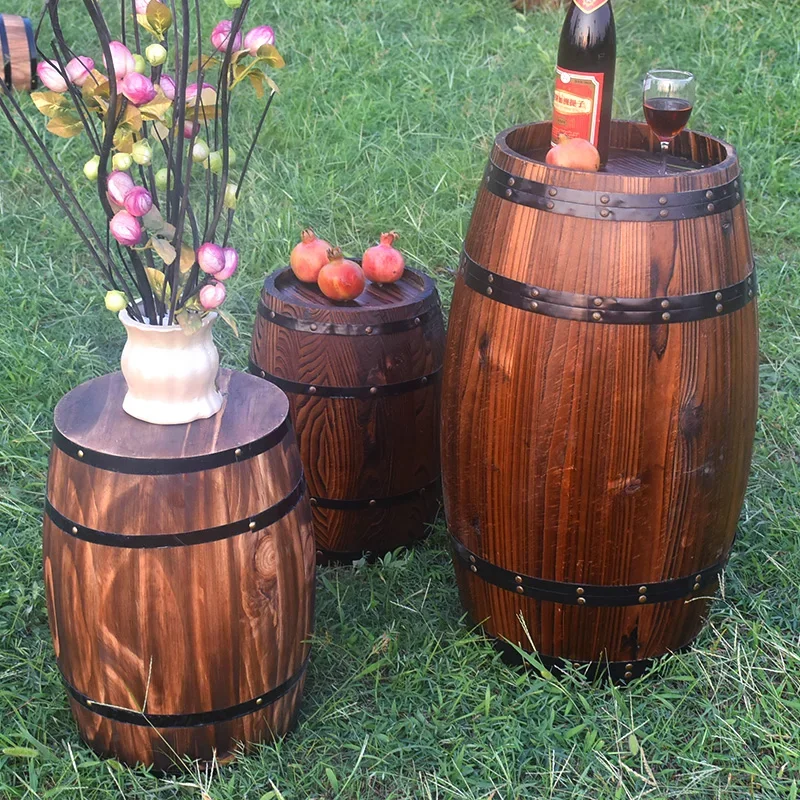 Wedding props store decoration beer solid wood oak barrel manor red wine barrel custom yard decoration bar