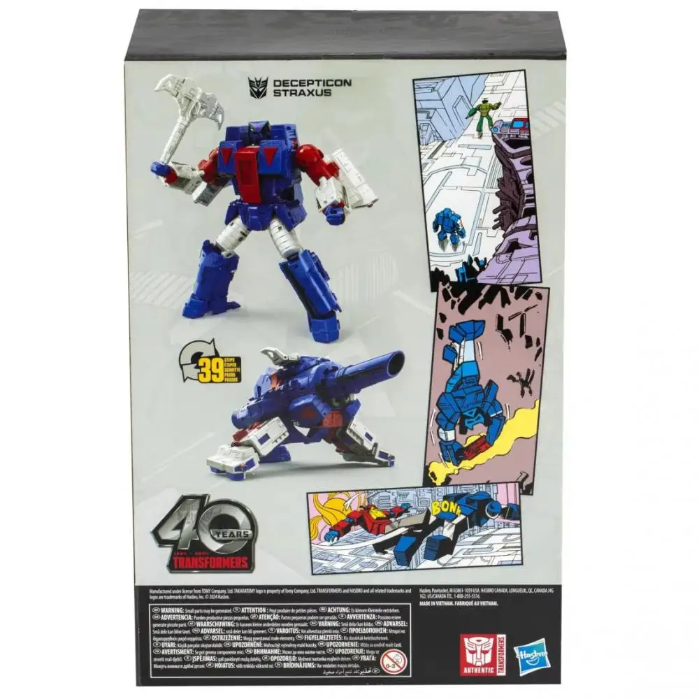 Transformers Toy Generations Comic Edition Decepticon Straxus Figura coleccionable de 7 pulgadas Juguete para regalo