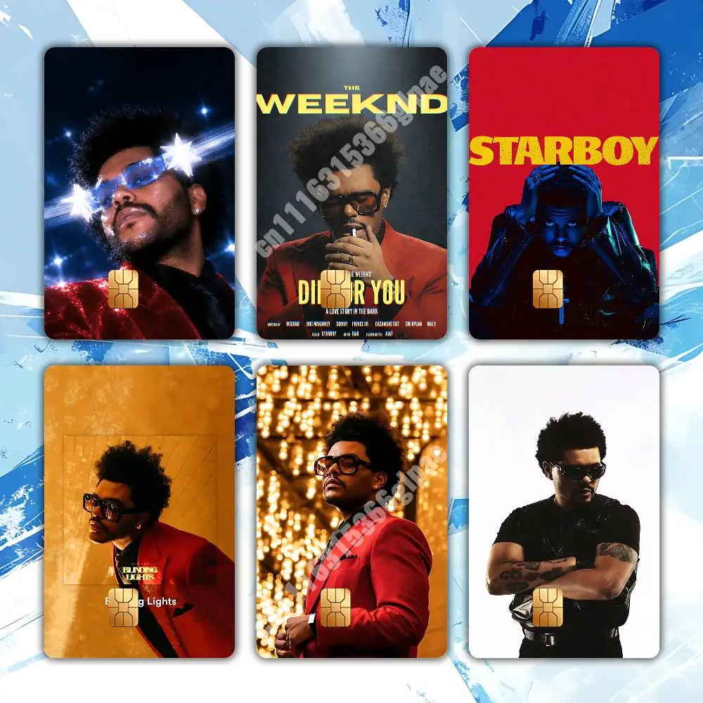 The W-Weeknd Starboy After Hours Til Dawn Sticker for NFC ID Card Film Skin Credit Bank Card Creative Upgrade Collection