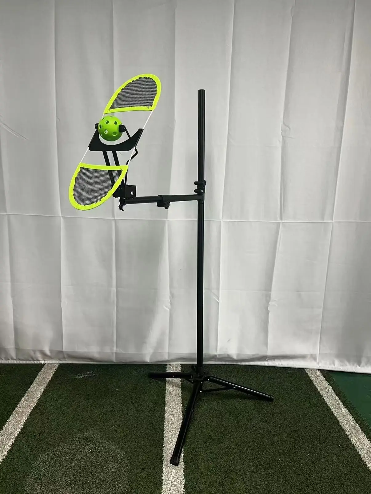 Pickleball Training Equipment With Adjustable Height Portable 360 Degree Rotation Improve The Feel Of Hitting The Ball