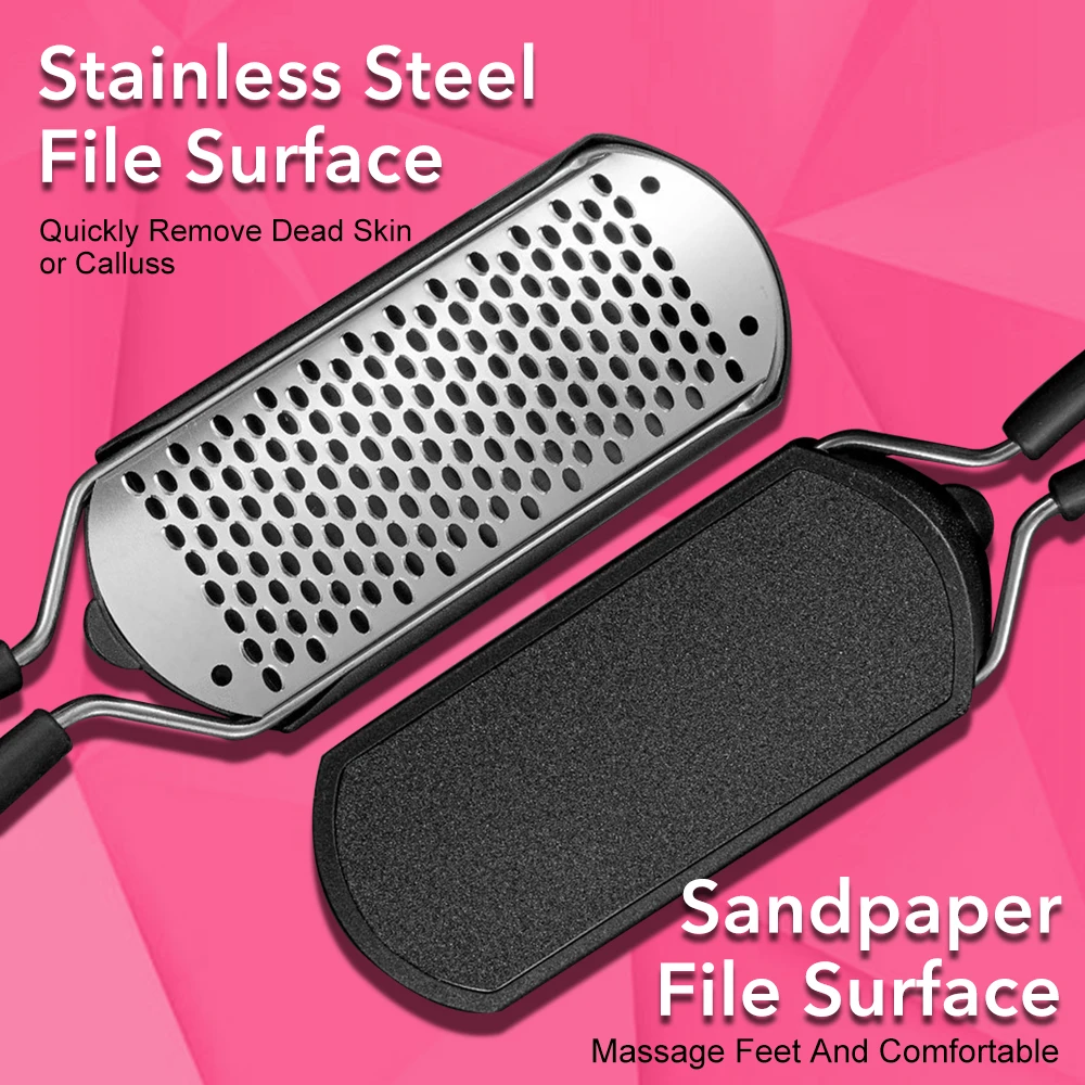 1 Stuks Rvs Voet Bestand Verkrachting Eelt Pellet Remover Harde Dode Huid Container Scrubber Voor Hak Verwijderen Pedicure spa Tool