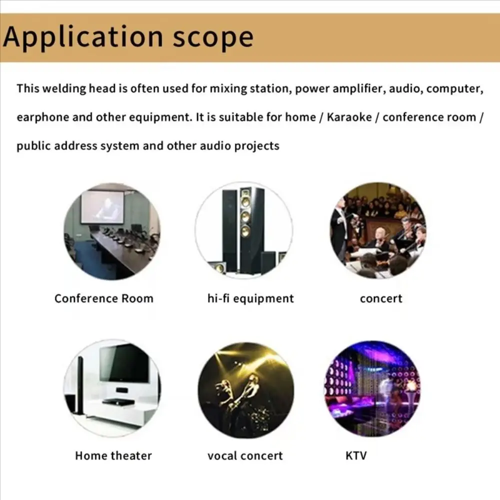 Jack Female 3.5 To 6.35 Audio Adapter Gold Copper Male Female Connector Consumer Electronics Speakers