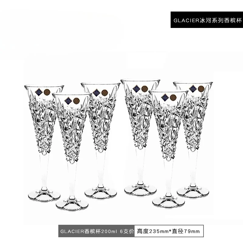 Crystal glass classic goblet, wine set decanter set