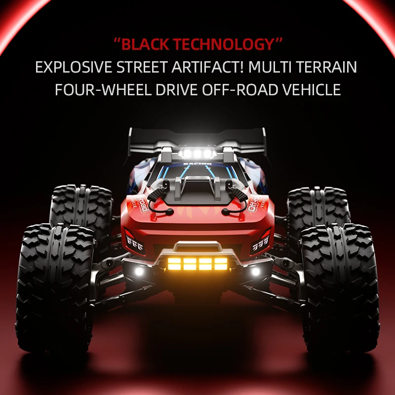 SCY10101 1/10 Scale 4WD RC Monster Truck High Speed Off-Road Vehicle 2.4GHz Remote Control Car Wheelie Bar All Terrain for Adult view 6