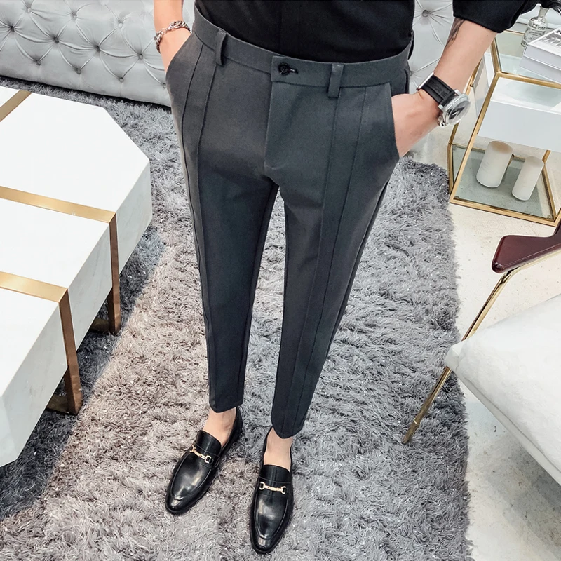 

Повседневные мужские брюки прямого кроя Slim Fit для осени и весны, модные, легкие, удобные, от бренда Hairdrer