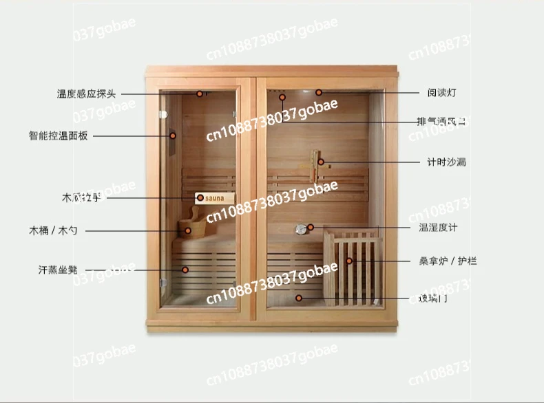 Sauna room mobile sweat steamer household sweat room adding stove dry steam