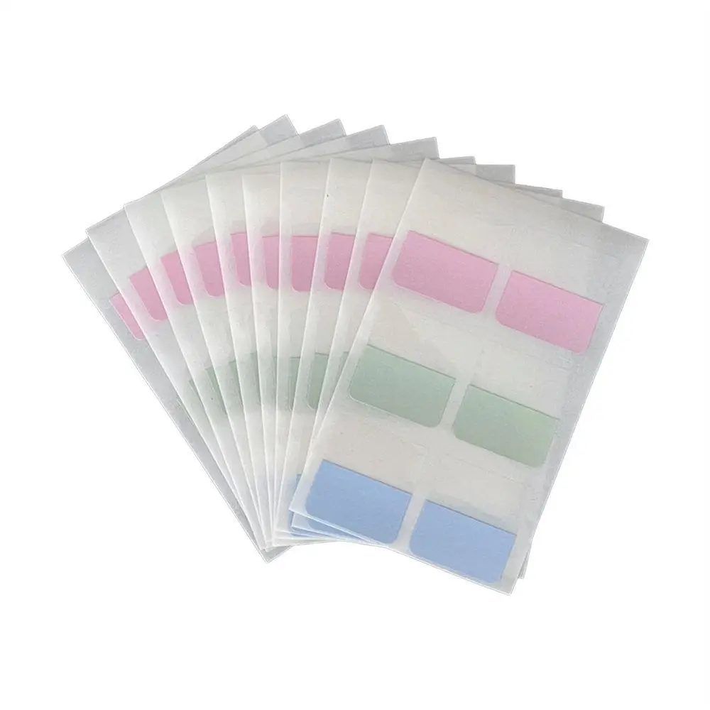 10pcs/lot Multifunctional Memo Pad Loose-leaf Self Adhesive Page Markers Paper Rectangle Morandi Note Index Stickers Student