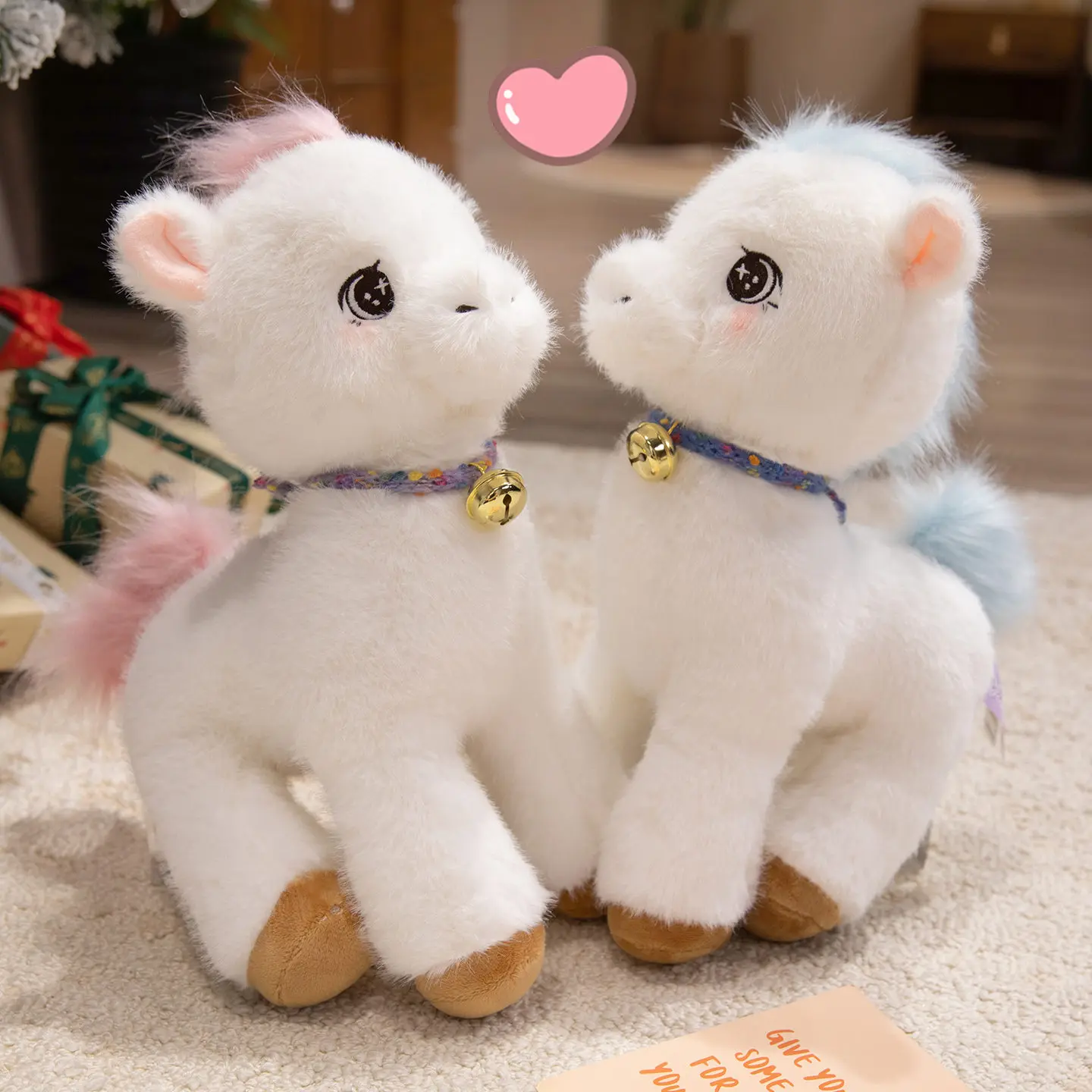 

23/35/45cm Realistic Hans Horse Plush Toy High Quality Simulated White Pony Plush Toys Classic Birthday Gift For Children