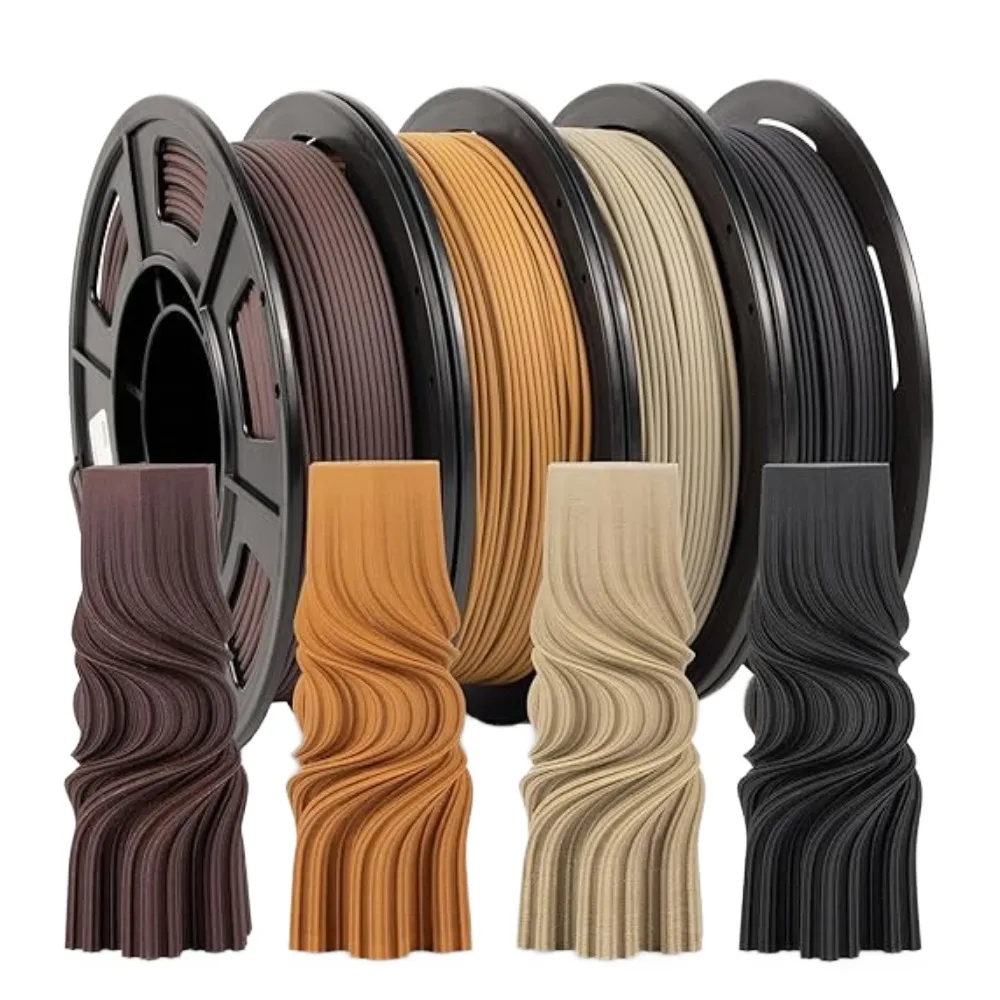 

3D Printer Wood Filament PLA 1.75mm Sublimation Wooden PLA 1kg/500g/250g 3D Printing Material Ebony Red Sandal Wood Filamento