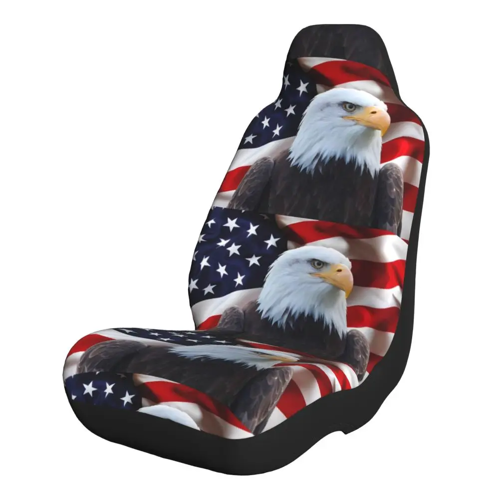 

Eagle USA Flag Car Seat CoversCar Seat Covers Universal Suitable For Small Cars, Trucks SUVs Universal Type Fashion