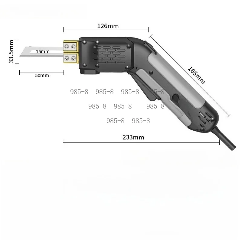 Sponge Foam Engraving Slotting Hot Melt Cutting Tool, Industrial High Power Electric Hot Cutting Knife