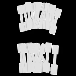 50pcs/100pcs Paper Label Tags White Home Market DIY Supplies With Hanging String For Jewelry / Stationery / Shoes / Clothing